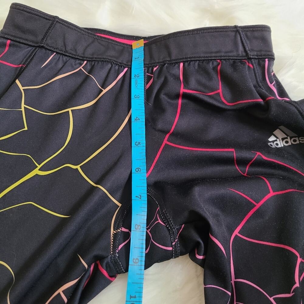 Girls Adidas Colorful Techfit Leggings SZ S - Picture 9 of 10